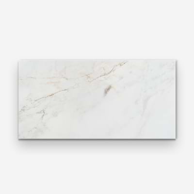 Calacatta Macchia White Gold 12x24 Marble Look Matte Porcelain Tile