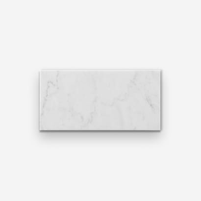 Bianco Carrara 3x6 Honed Marble Tile