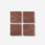 Zelora Chestnut Brown 4x4 Zellige Look Glossy Ceramic Tile — image 1